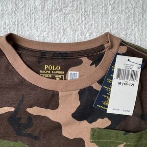 Polo by Ralph Lauren Kids Camouflage Tee - Brown and Green
